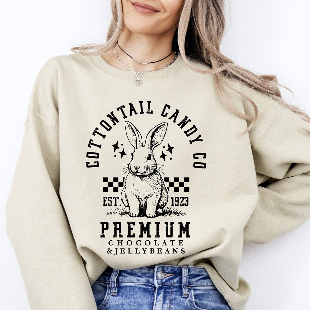 Cottontail Candy, Easter, Bunny, Jesus, Rabbit - Adult & Kids T-Shirts, Sweatshirts & Hoodies apparel design preview 1