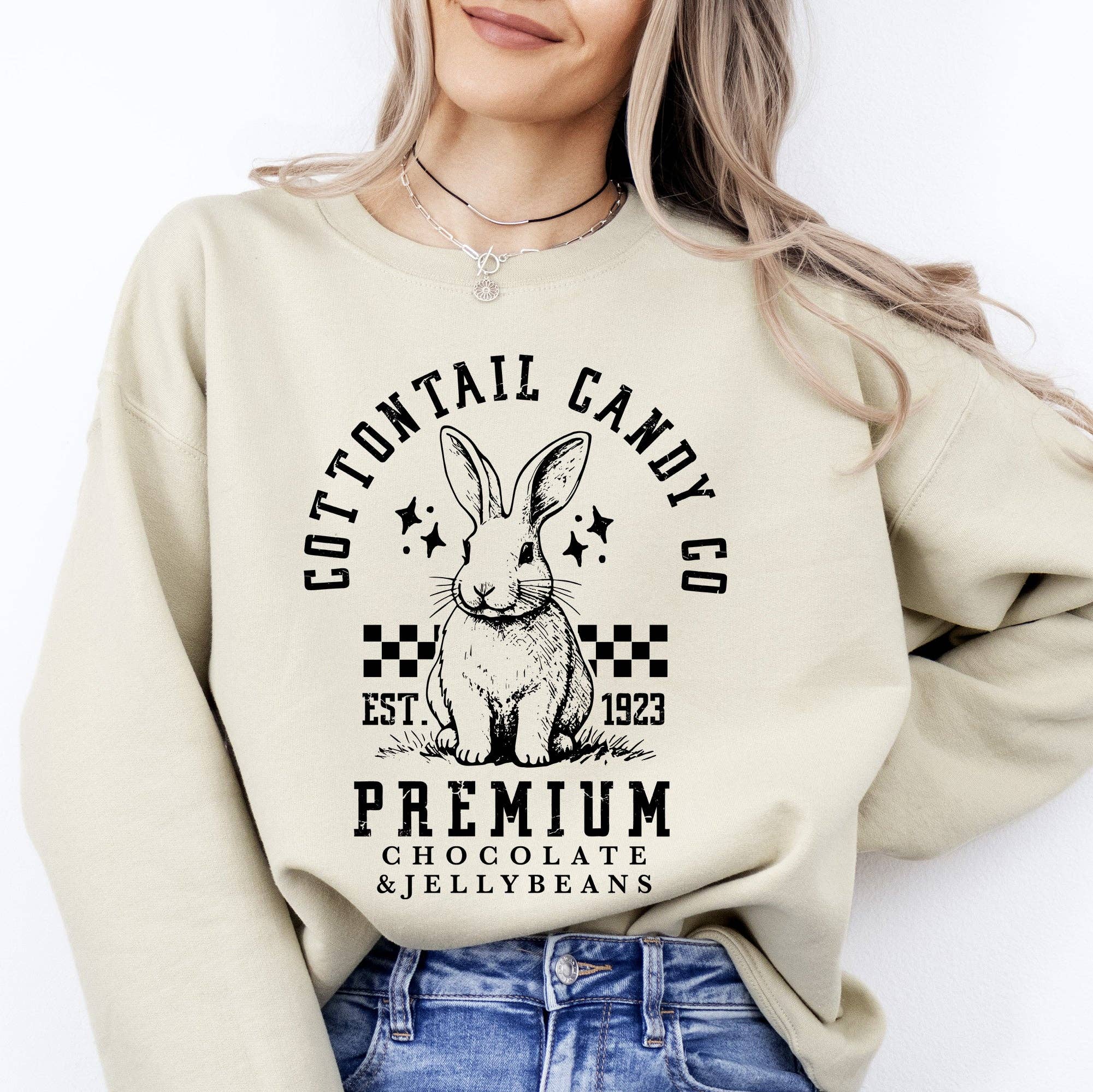 Cottontail Candy, Easter, Bunny, Jesus, Rabbit - Adult & Kids T-Shirts, Sweatshirts & Hoodies apparel design preview 1