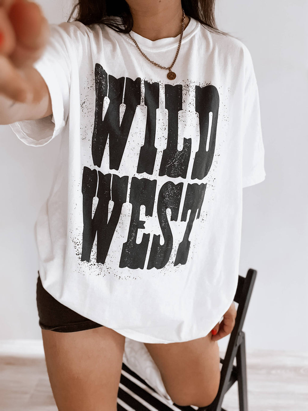 Wild West Bold Vintage Inspired Retro Graphic Ivory - Adult & Kids T-Shirts, Sweatshirts & Hoodies apparel design preview 1