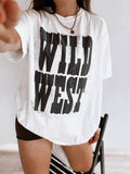 Wild West Bold Vintage Inspired Retro Graphic Ivory - Adult & Kids T-Shirts, Sweatshirts & Hoodies apparel design preview 1