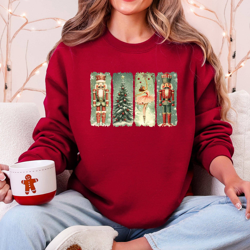 Christmas, Nutcracker Ballet, Vintage, Cute - Adult & Kids T-Shirts, Sweatshirts & Hoodies apparel design preview 1