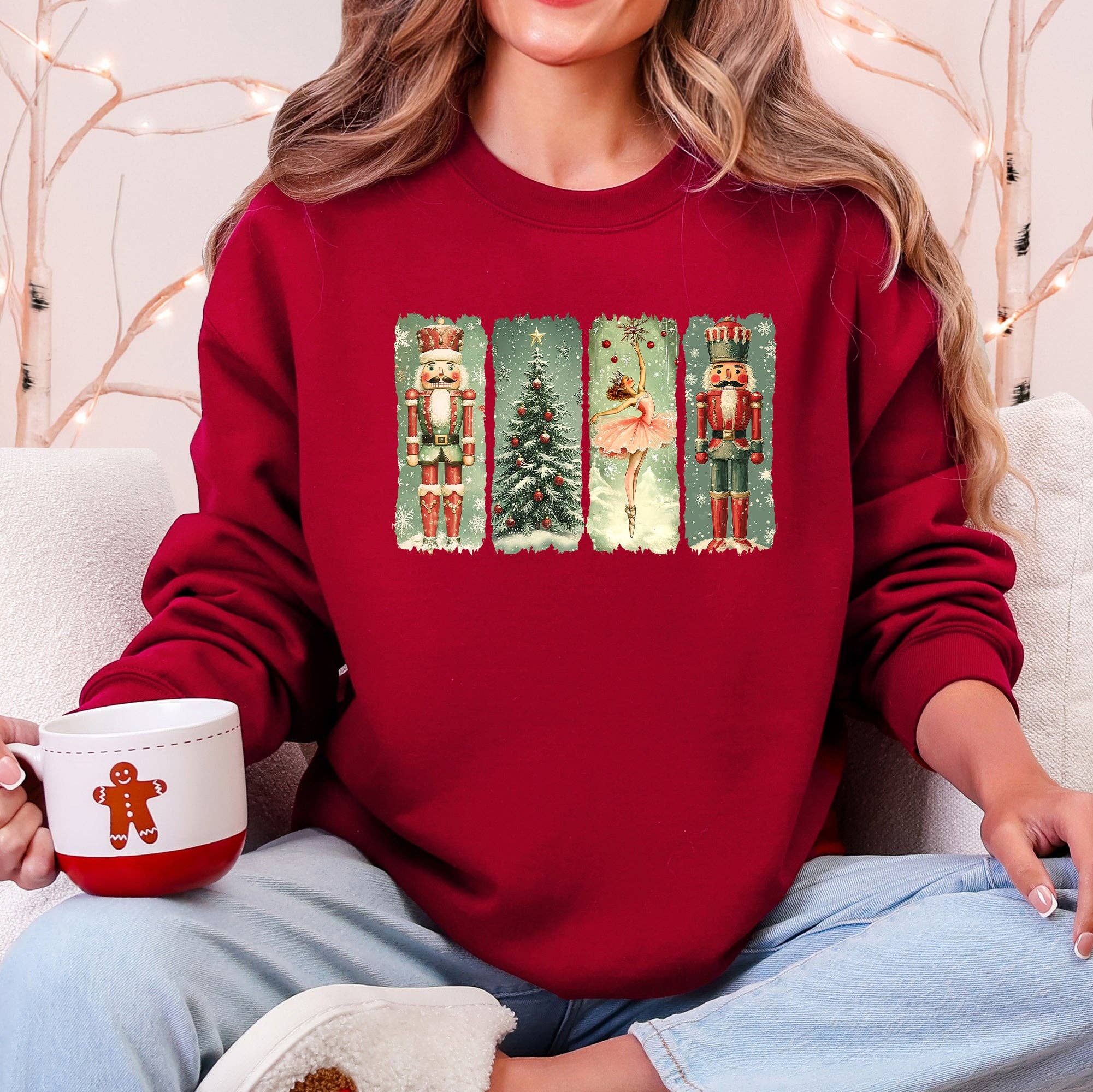 Christmas, Nutcracker Ballet, Vintage, Cute - Adult & Kids T-Shirts, Sweatshirts & Hoodies apparel design preview 1