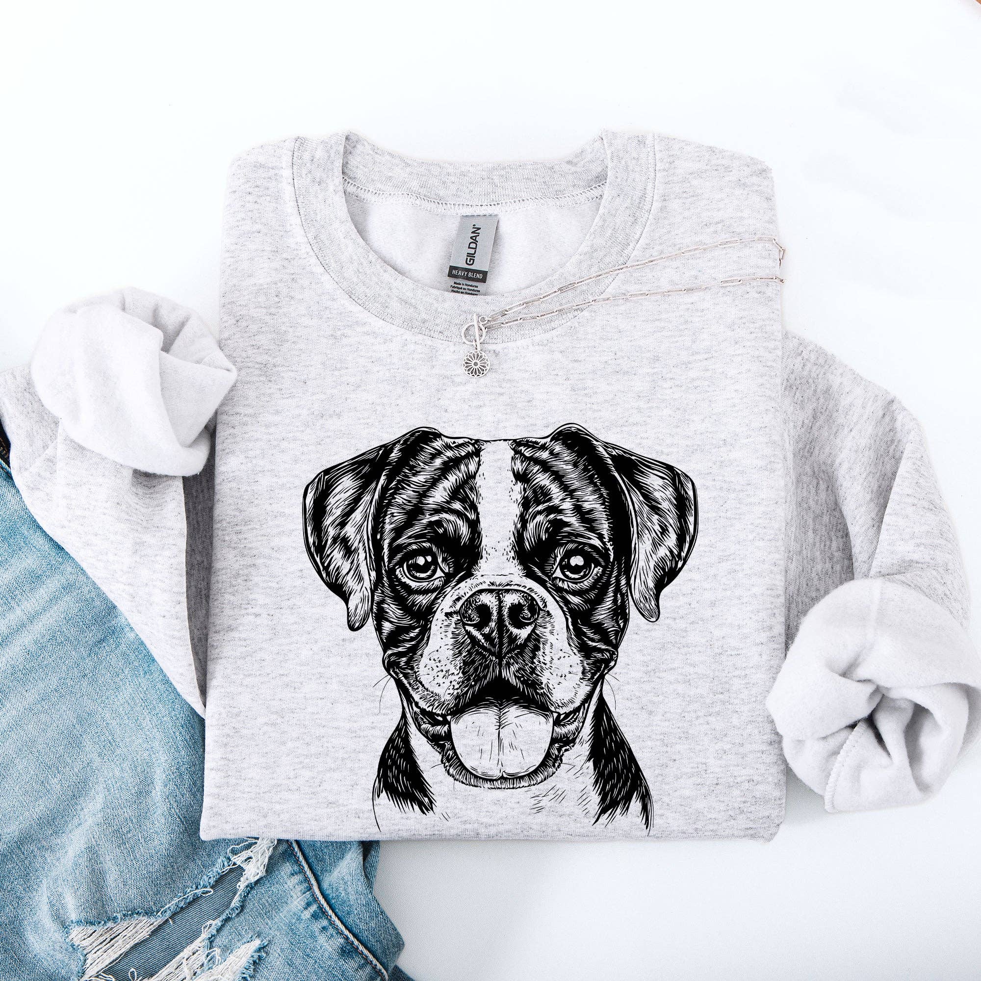 Boxer, Pet, Dog Breed - Adult & Kids T-Shirts, Sweatshirts & Hoodies apparel design preview 1