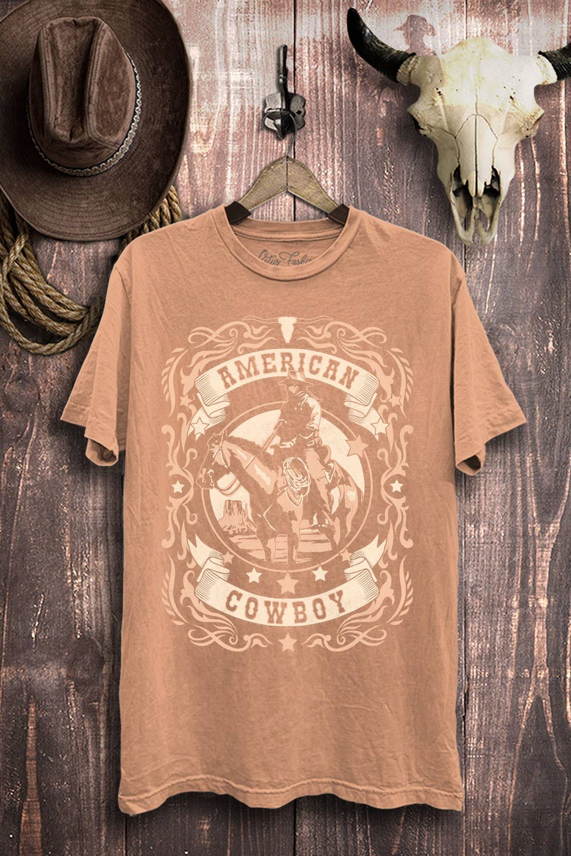 American Cowboy Graphic Top - Adult & Kids T-Shirts, Sweatshirts & Hoodies apparel design preview 1