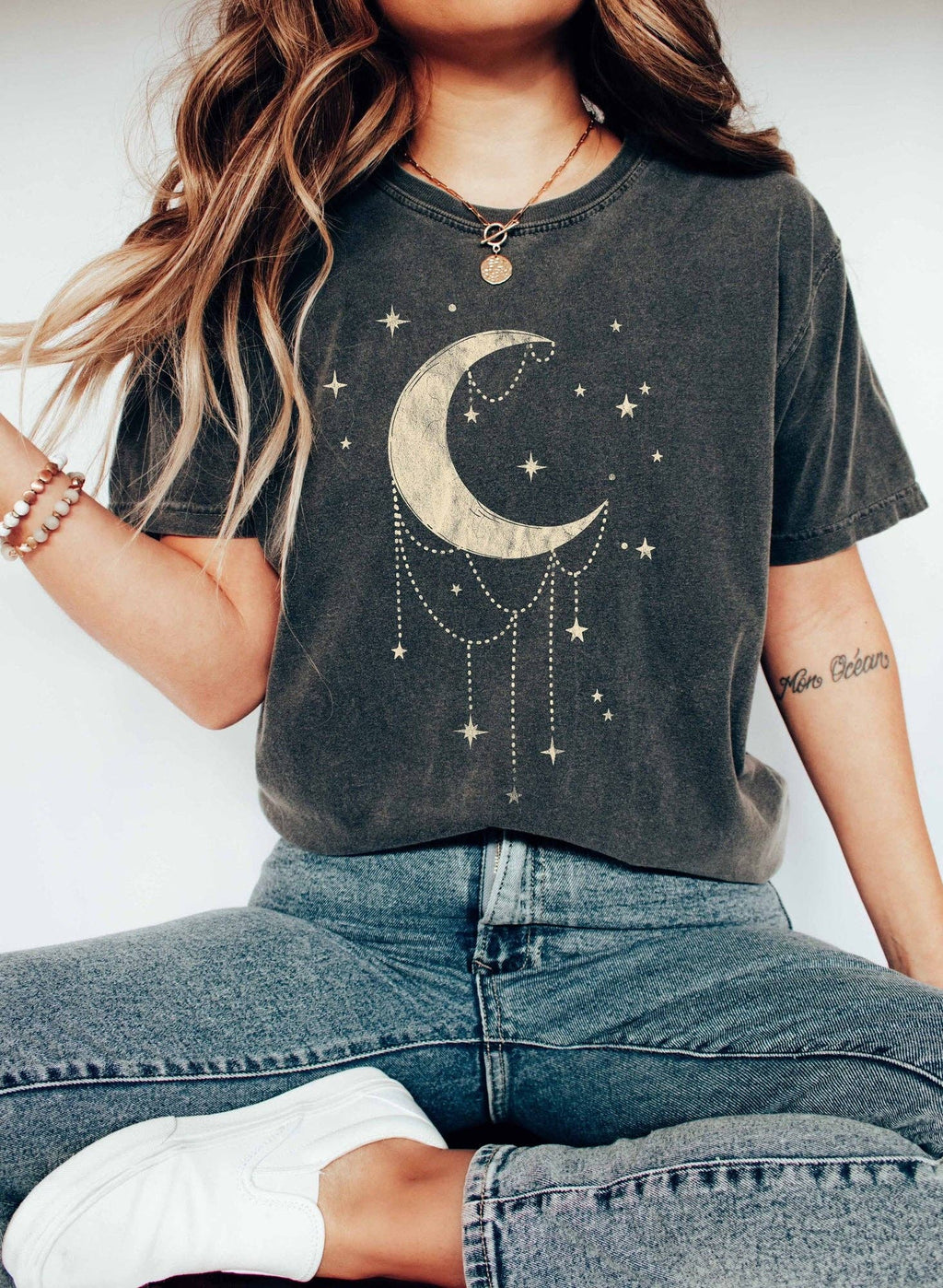 Moon Chain Celestial - Adult & Kids T-Shirts, Sweatshirts & Hoodies apparel design preview 1
