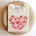 Paw Print Heart, Pets, Dogs, Cats, Comfort Colors - Adult & Kids T-Shirts, Sweatshirts & Hoodies apparel design preview 1