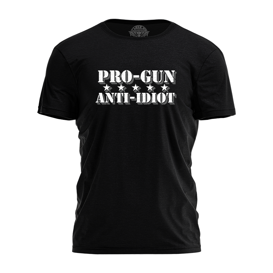 Pro-Gun Anti-Idiot 4078 - Adult & Kids T-Shirts, Sweatshirts & Hoodies apparel design preview 1