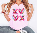 Glittery Xoxo Colorful Valentine's Day Comfort Colors - Adult & Kids T-Shirts, Sweatshirts & Hoodies apparel design preview 1