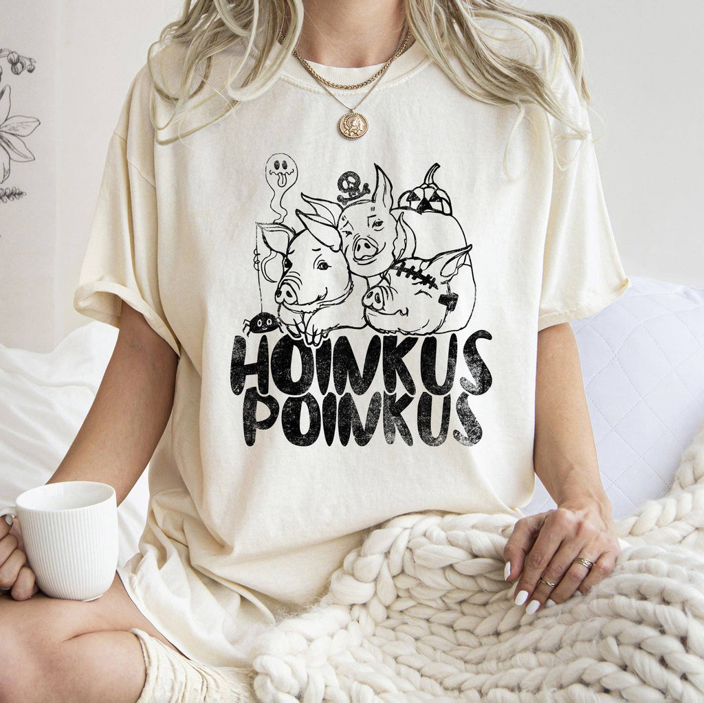 Hoinkus Poinkus Retro Halloween Black Print - Adult & Kids T-Shirts, Sweatshirts & Hoodies apparel design preview 1