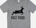 Fast Food Funny Dear Hunting Graphic - Adult & Kids T-Shirts, Sweatshirts & Hoodies apparel design preview 1