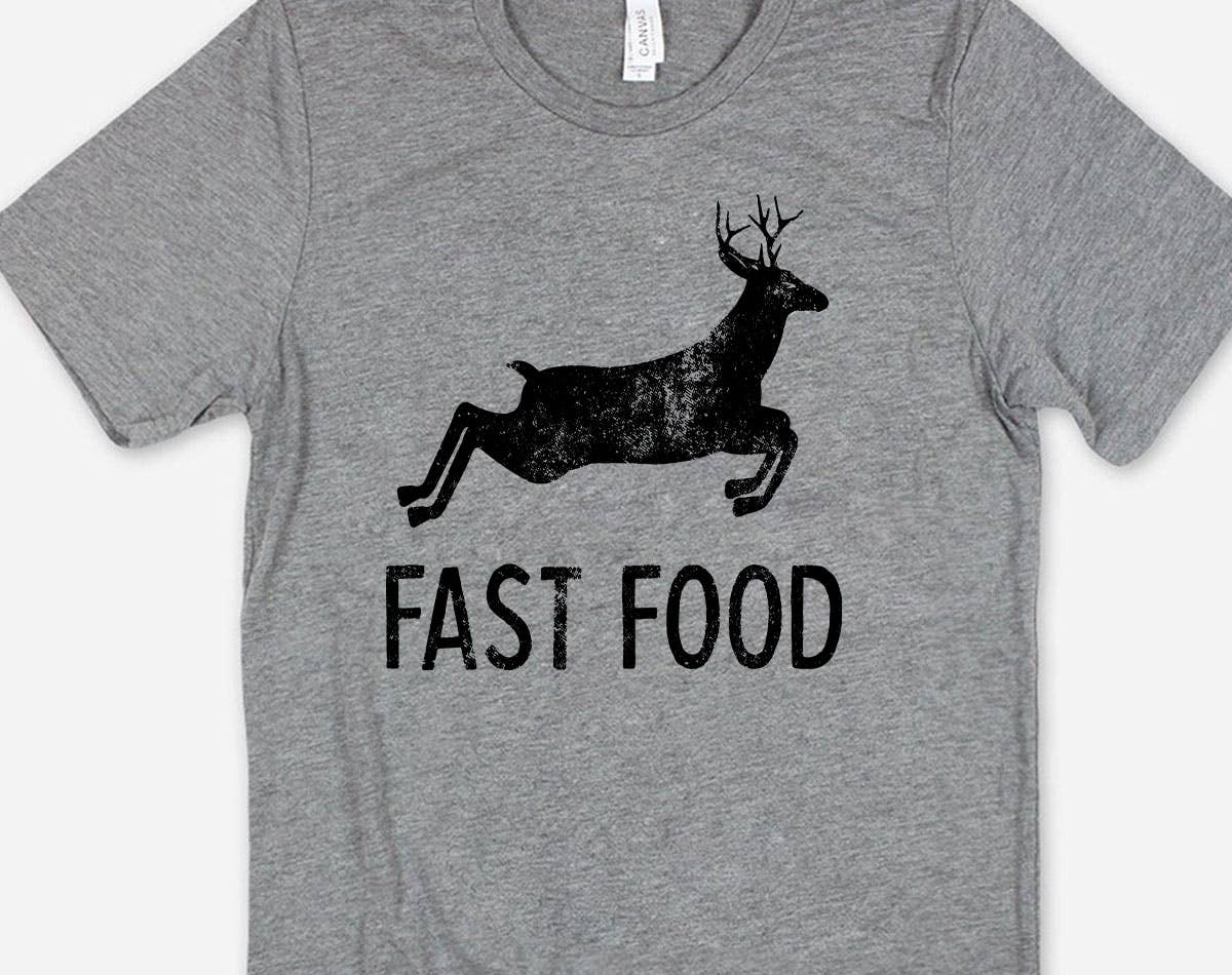 Fast Food Funny Dear Hunting Graphic - Adult & Kids T-Shirts, Sweatshirts & Hoodies apparel design preview 1