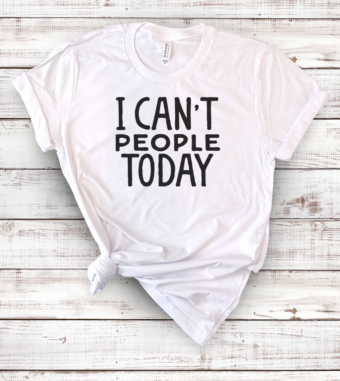 I Can't People Today Fun Sassy Cute Nerd Introvert - Adult & Kids T-Shirts, Sweatshirts & Hoodies apparel design preview 1