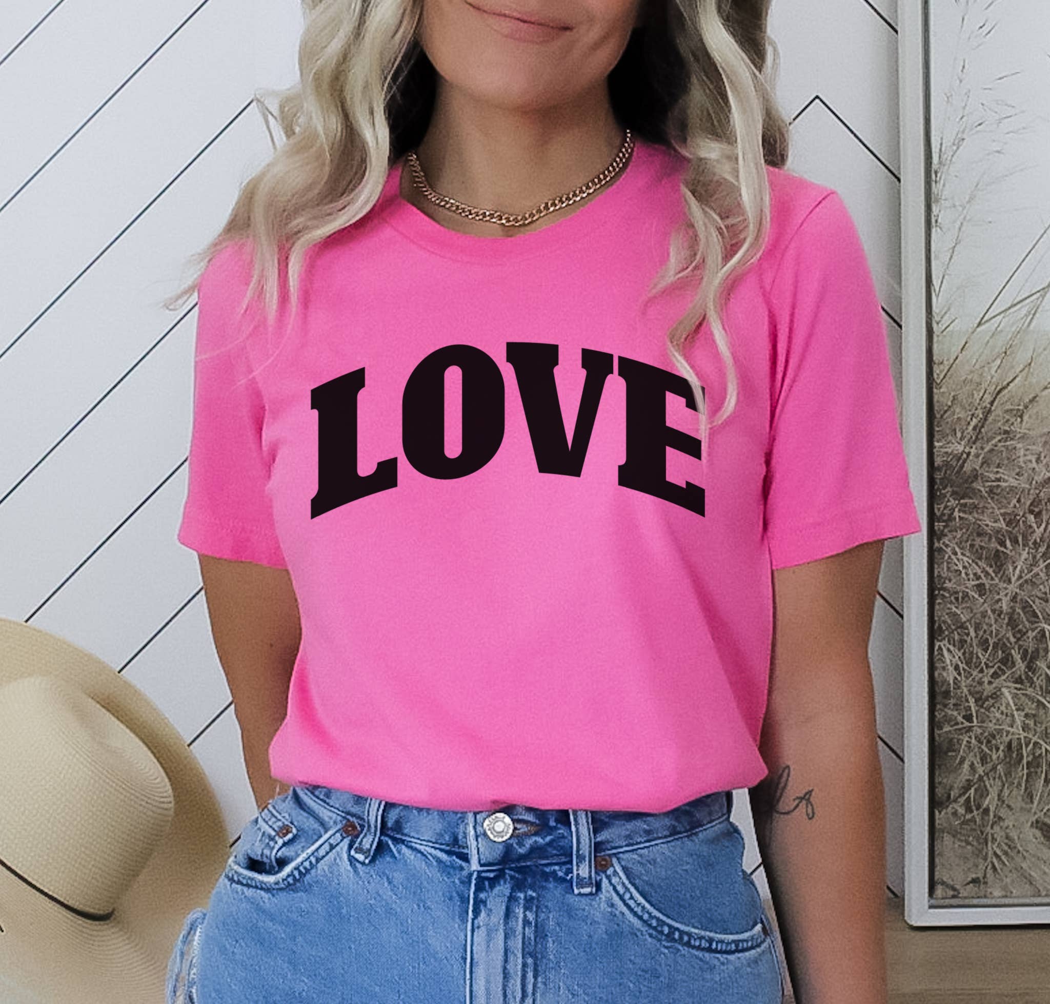 Love Block Letter Valentine's Day Sizes XS-2XL - Adult & Kids T-Shirts, Sweatshirts & Hoodies apparel design preview 1