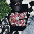 Red Football Leopard Sequin - Adult & Kids T-Shirts, Sweatshirts & Hoodies apparel design preview 1