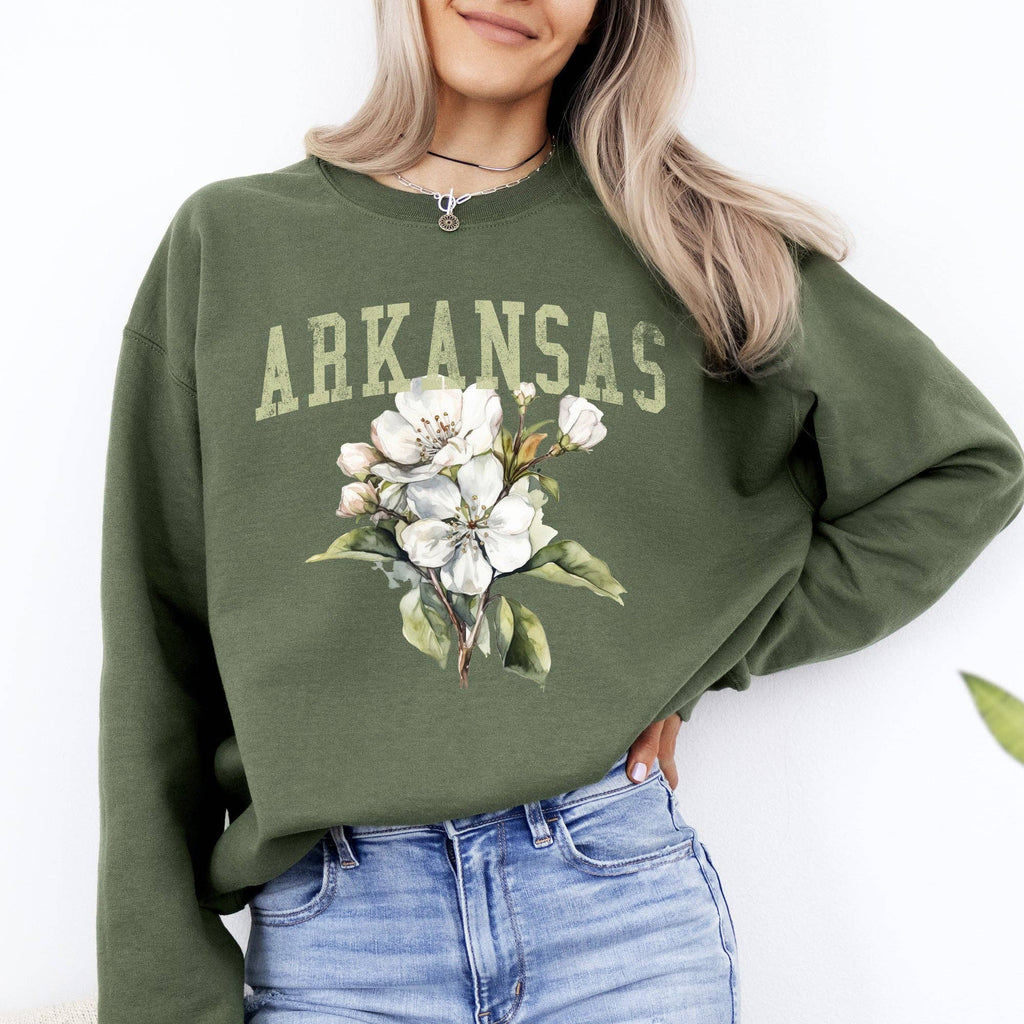 Arkansas State Flower - Adult & Kids T-Shirts, Sweatshirts & Hoodies apparel design preview 1