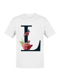 Floral Elegance: the Letter L Women's - Adult & Kids T-Shirts, Sweatshirts & Hoodies apparel design preview 1