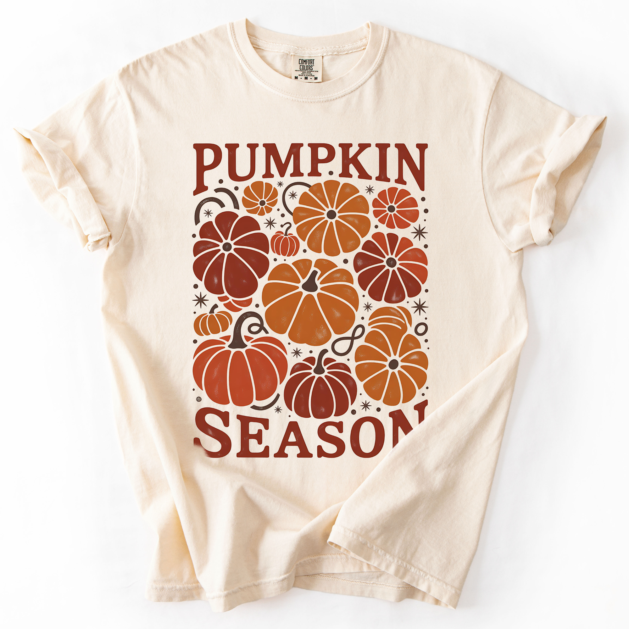 Pumpkin Season, Fall, Autumn, Comfort Colors - Adult & Kids T-Shirts, Sweatshirts & Hoodies apparel design preview 1