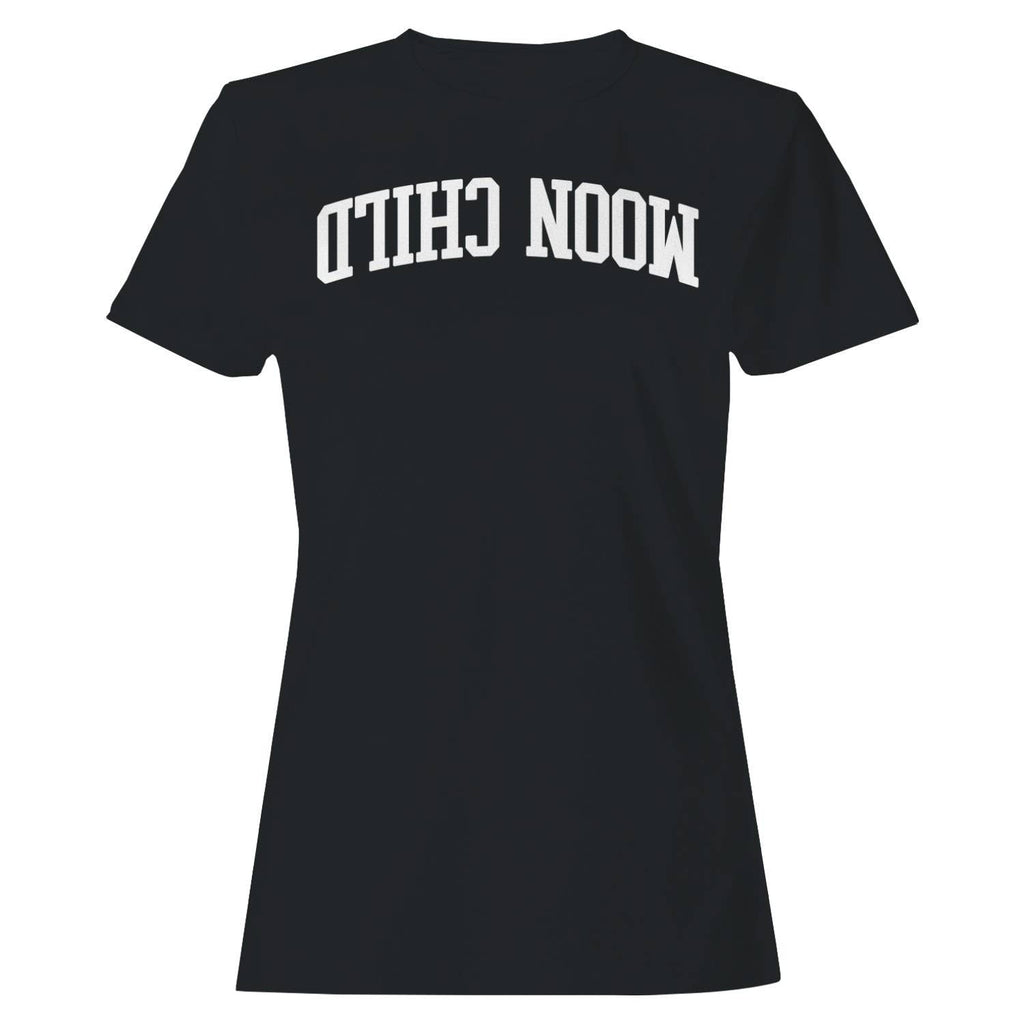 Moon Child Retro Curved Lettering Women's - Adult & Kids T-Shirts, Sweatshirts & Hoodies apparel design preview 1