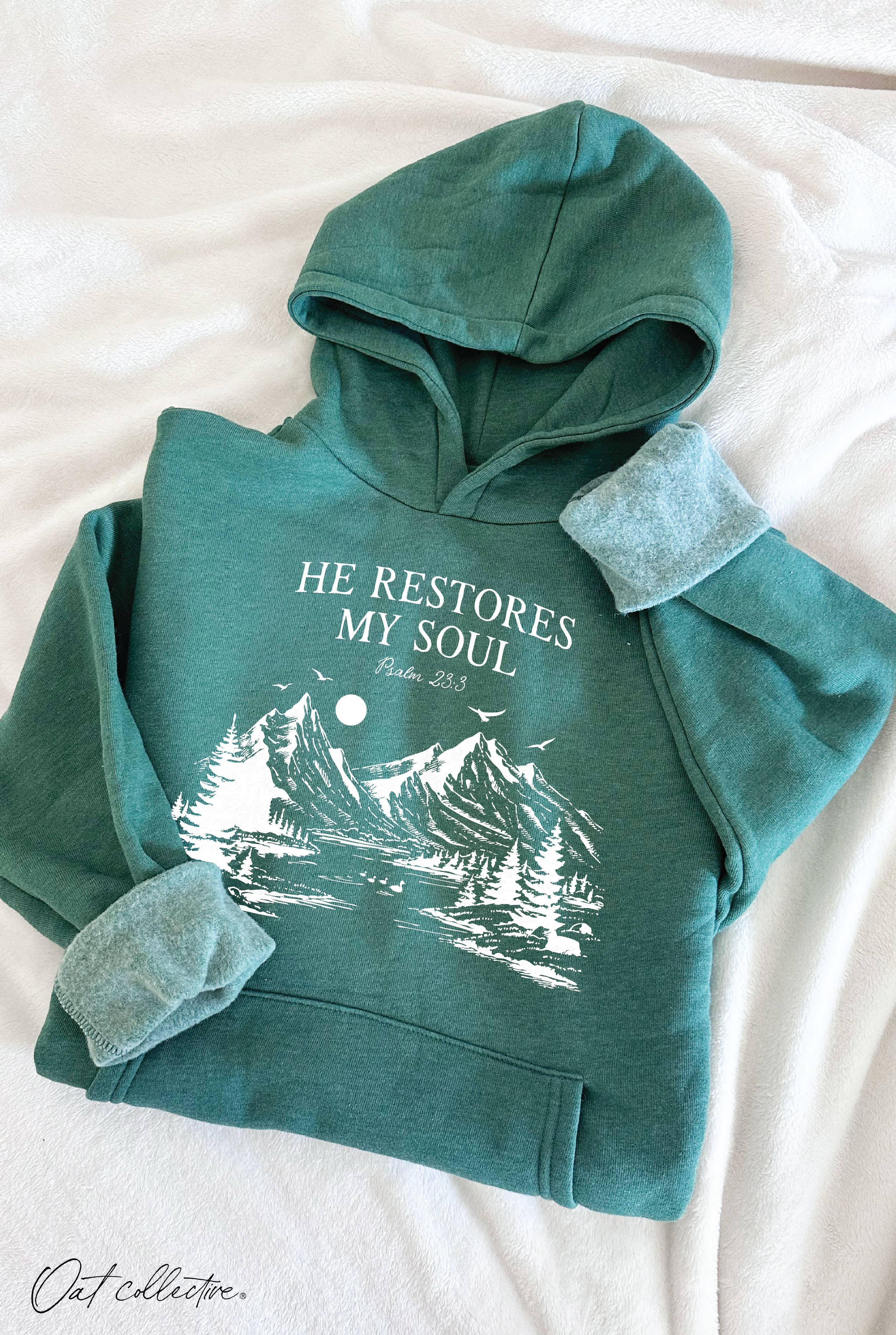 He Restores My Soul - Adult & Kids T-Shirts, Sweatshirts & Hoodies apparel design preview 1