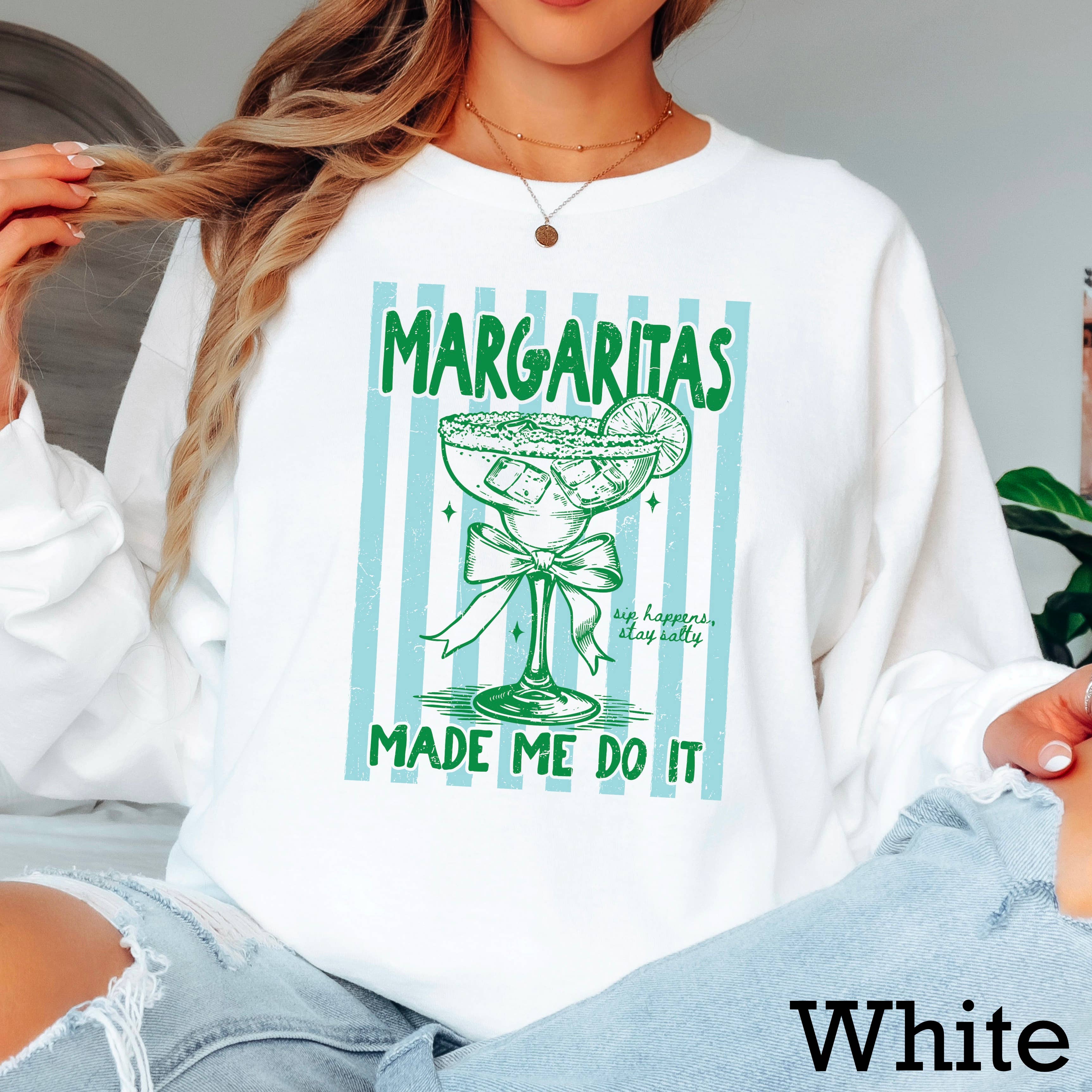 Margaritas Made Me Do It Summer Gildan - Adult & Kids T-Shirts, Sweatshirts & Hoodies apparel design preview 1