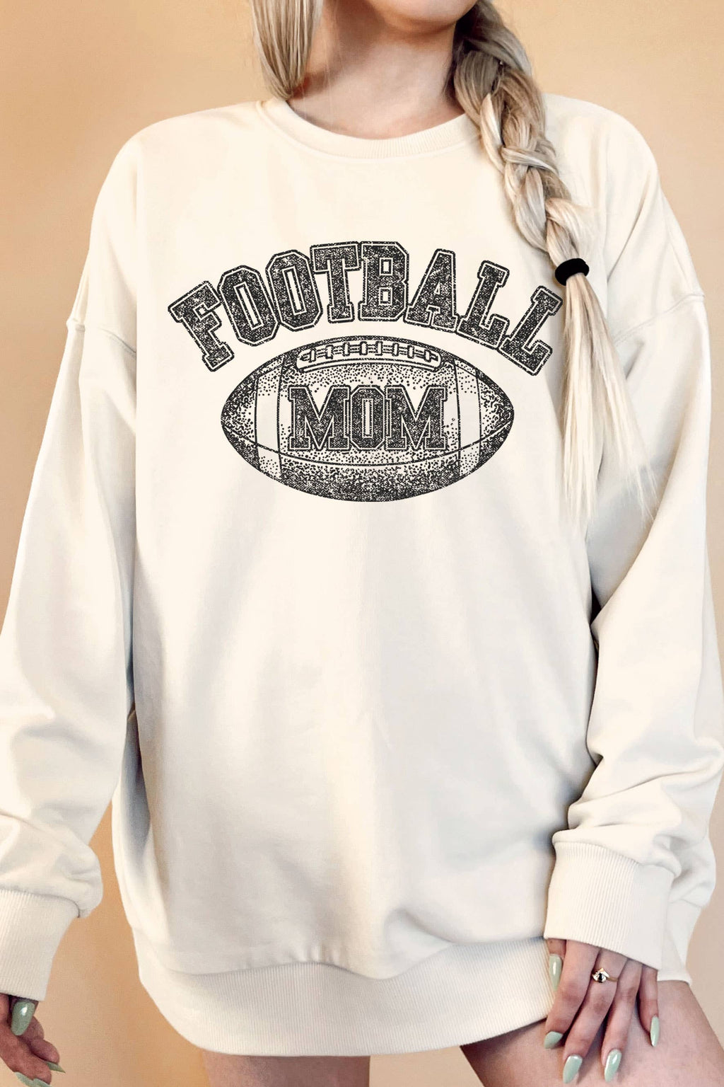 Football Mom Oversize Terry - Adult & Kids T-Shirts, Sweatshirts & Hoodies apparel design preview 1