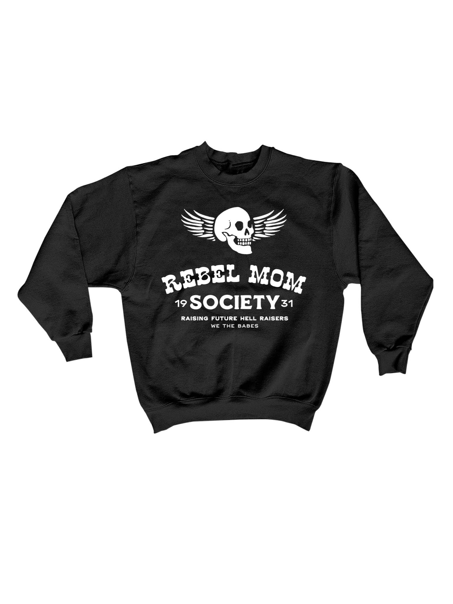 Rebel Mom Society Grunge Black - Adult & Kids T-Shirts, Sweatshirts & Hoodies apparel design preview 1