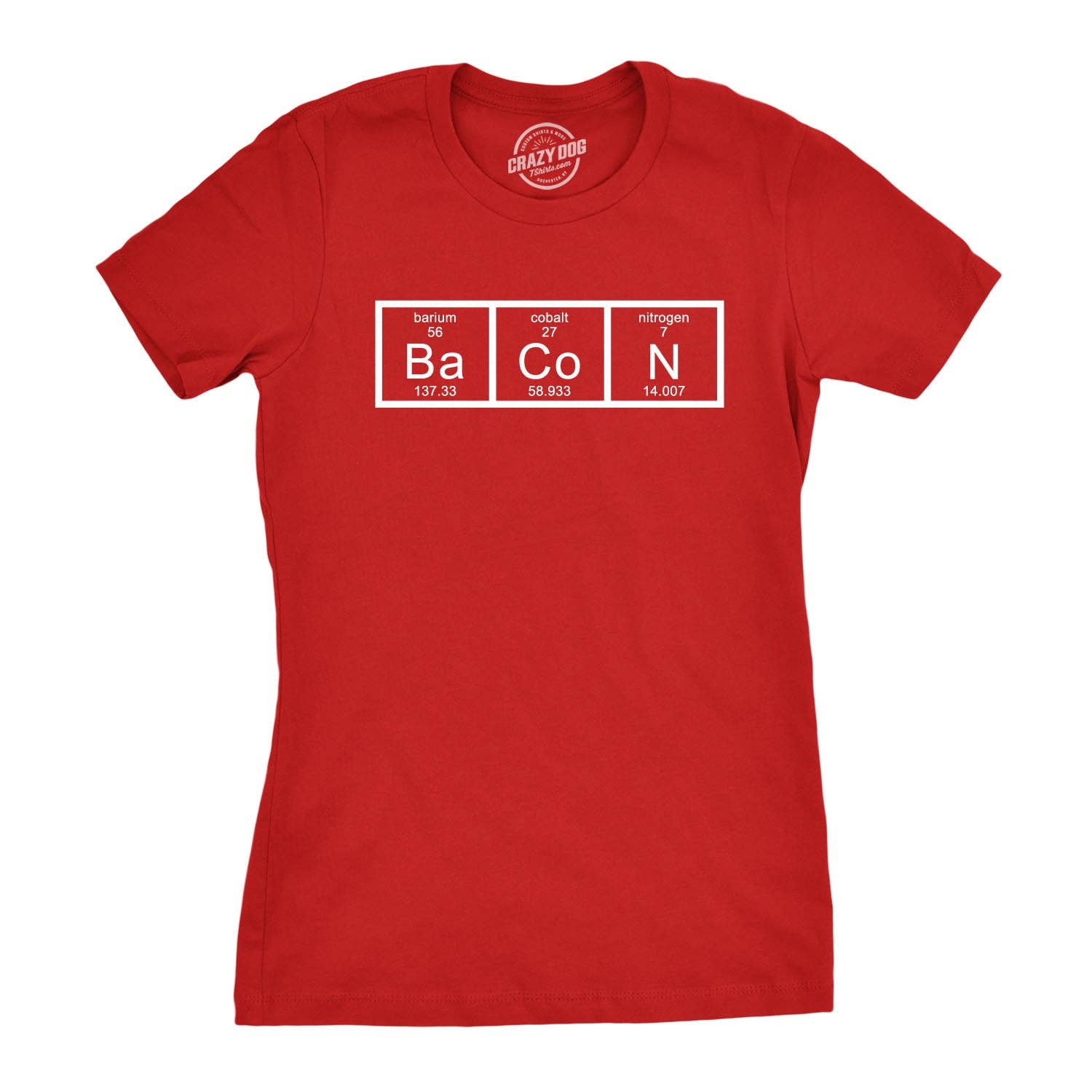 Chemistry of Bacon Women's - Adult & Kids T-Shirts, Sweatshirts & Hoodies apparel design preview 1