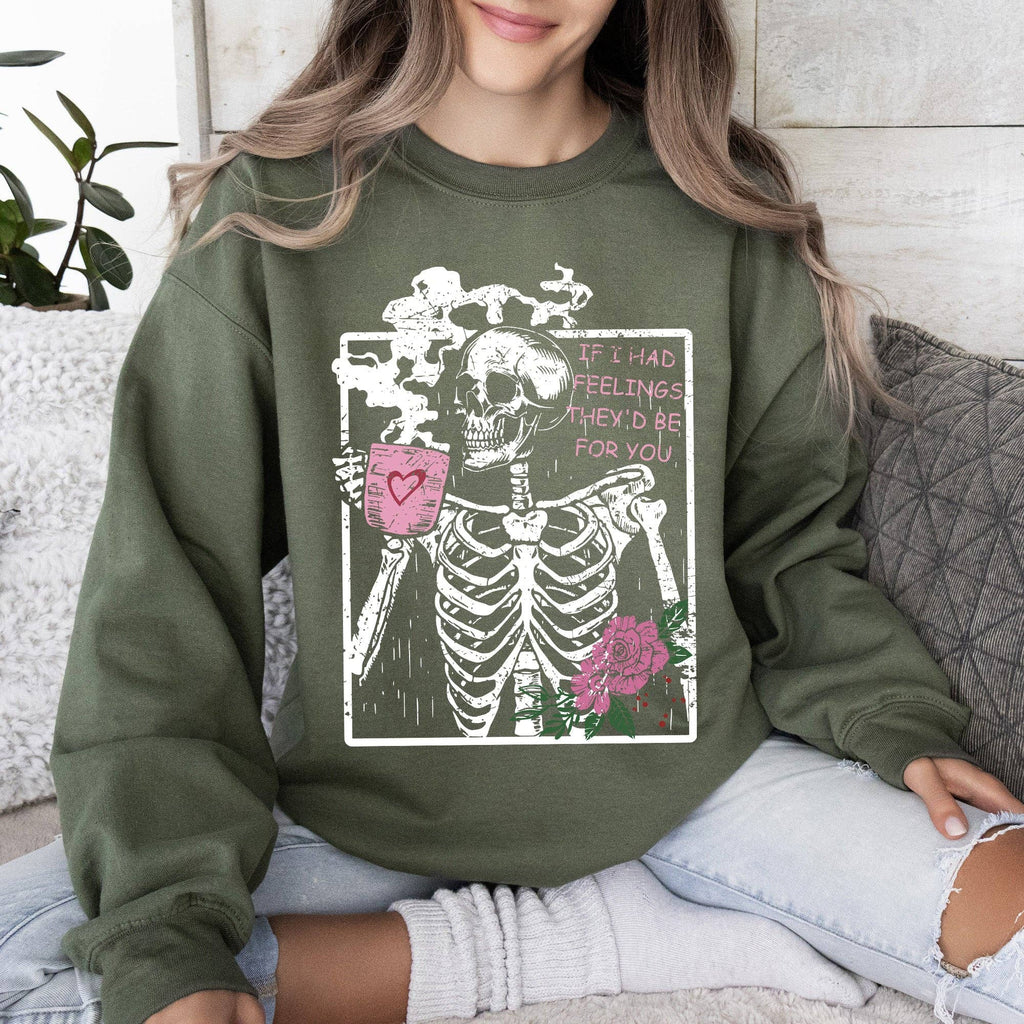 If I Had Feelings, They'd Be For You Valentine's - Adult & Kids T-Shirts, Sweatshirts & Hoodies apparel design preview 1