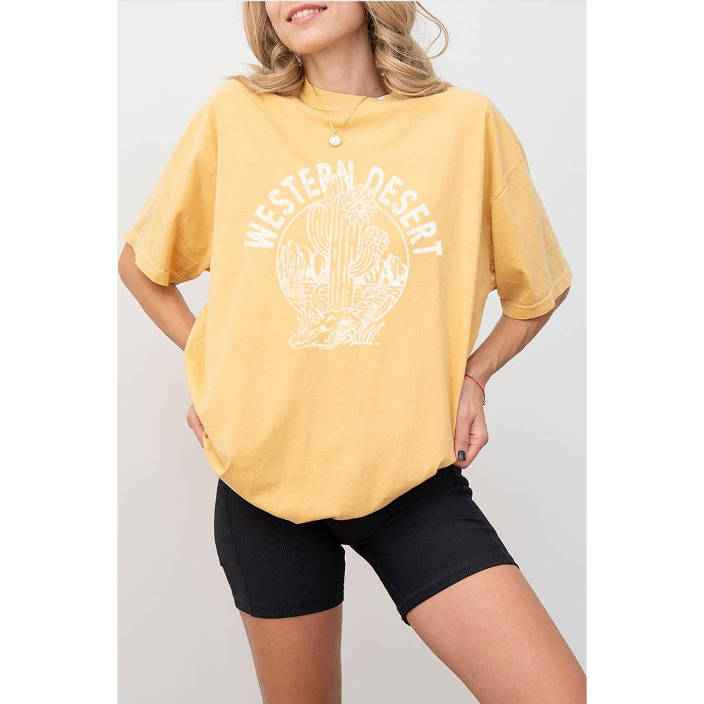 Western Desert Vintage Graphic Oversized - Adult & Kids T-Shirts, Sweatshirts & Hoodies apparel design preview 1