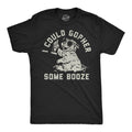 I Could Gopher Some Booze Men's - Adult & Kids T-Shirts, Sweatshirts & Hoodies apparel design preview 1