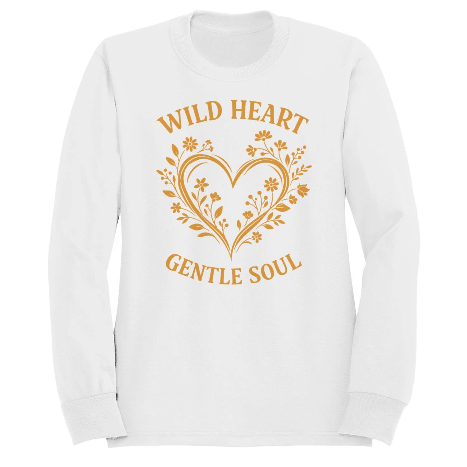 Wild Heart Floral Art Women's - Adult & Kids T-Shirts, Sweatshirts & Hoodies apparel design preview 1