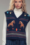 Equestrian Horse Intarsia Sweater Vest - Adult & Kids T-Shirts, Sweatshirts & Hoodies apparel design preview 1