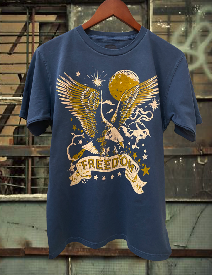 Freedom Vintage Relaxed - Adult & Kids T-Shirts, Sweatshirts & Hoodies apparel design preview 1