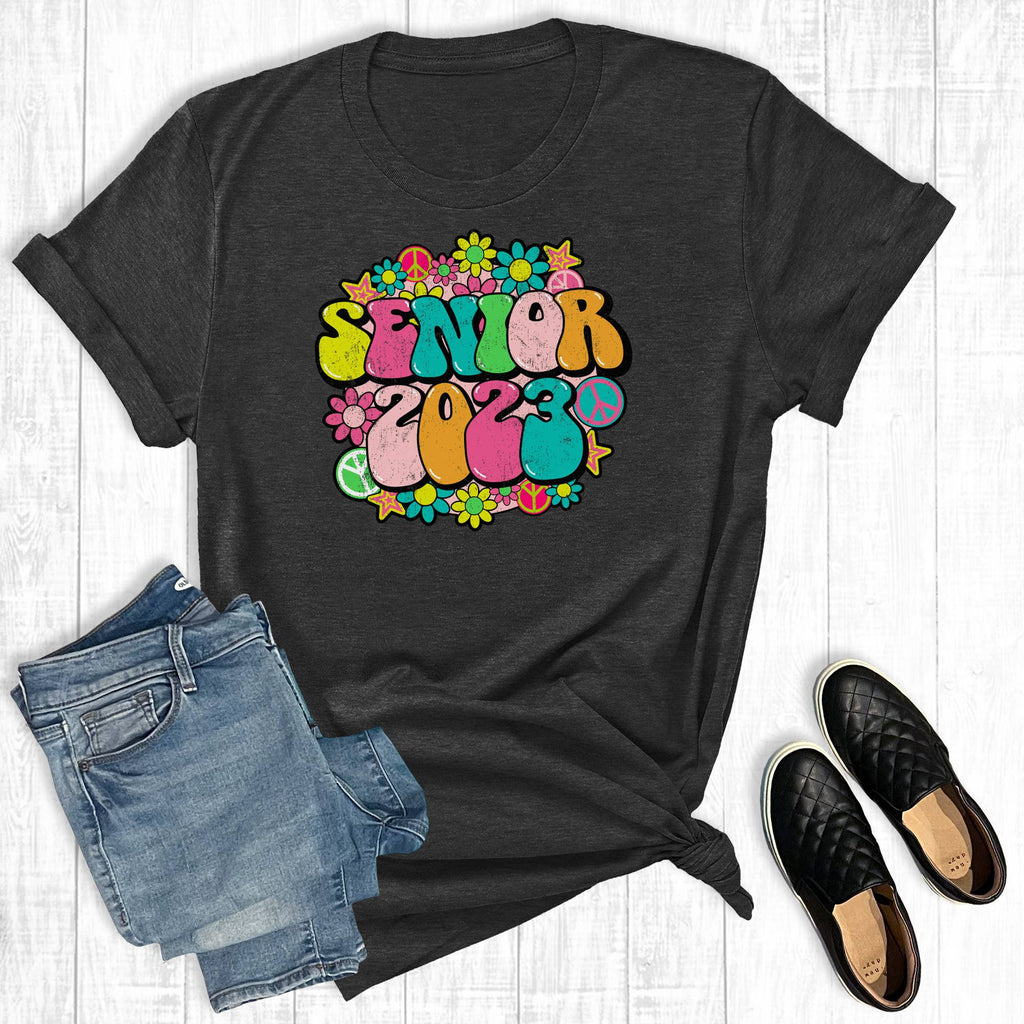 Groovy Senior 2023 - Adult & Kids T-Shirts, Sweatshirts & Hoodies apparel design preview 1