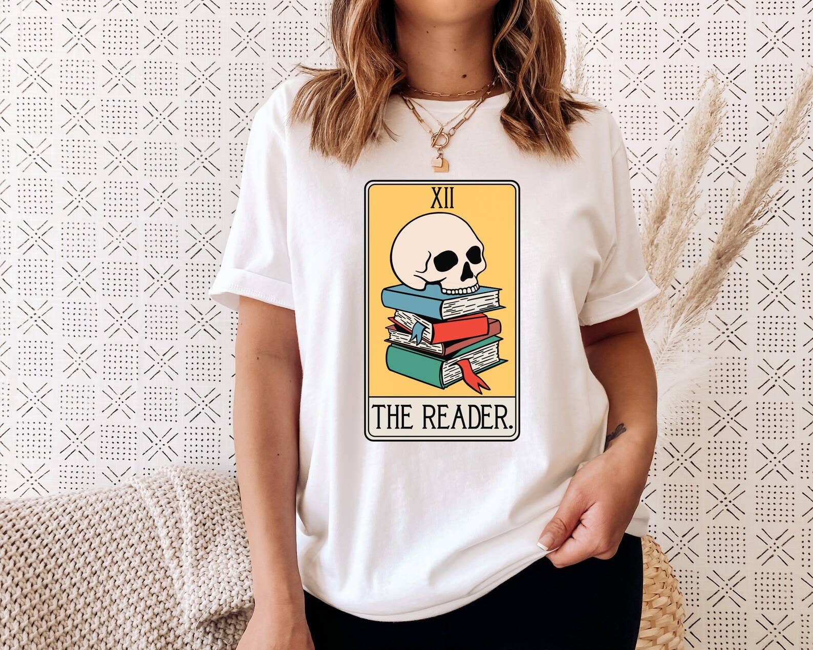 The Reader Tarot Card - Adult & Kids T-Shirts, Sweatshirts & Hoodies apparel design preview 1