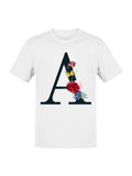 Floral Elegance of the Letter A Women's - Adult & Kids T-Shirts, Sweatshirts & Hoodies apparel design preview 1