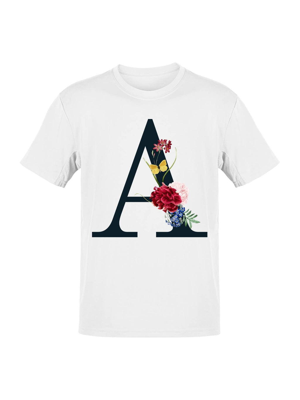Floral Elegance of the Letter A Women's - Adult & Kids T-Shirts, Sweatshirts & Hoodies apparel design preview 1