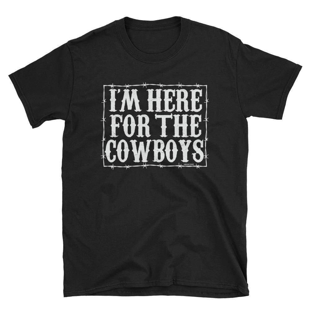 I'm Here For the Cowboys Black - Adult & Kids T-Shirts, Sweatshirts & Hoodies apparel design preview 1