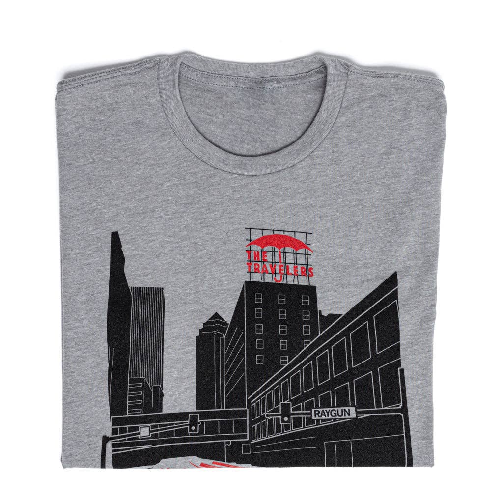Des Moines Skyline Umbrella - Adult & Kids T-Shirts, Sweatshirts & Hoodies apparel design preview 1
