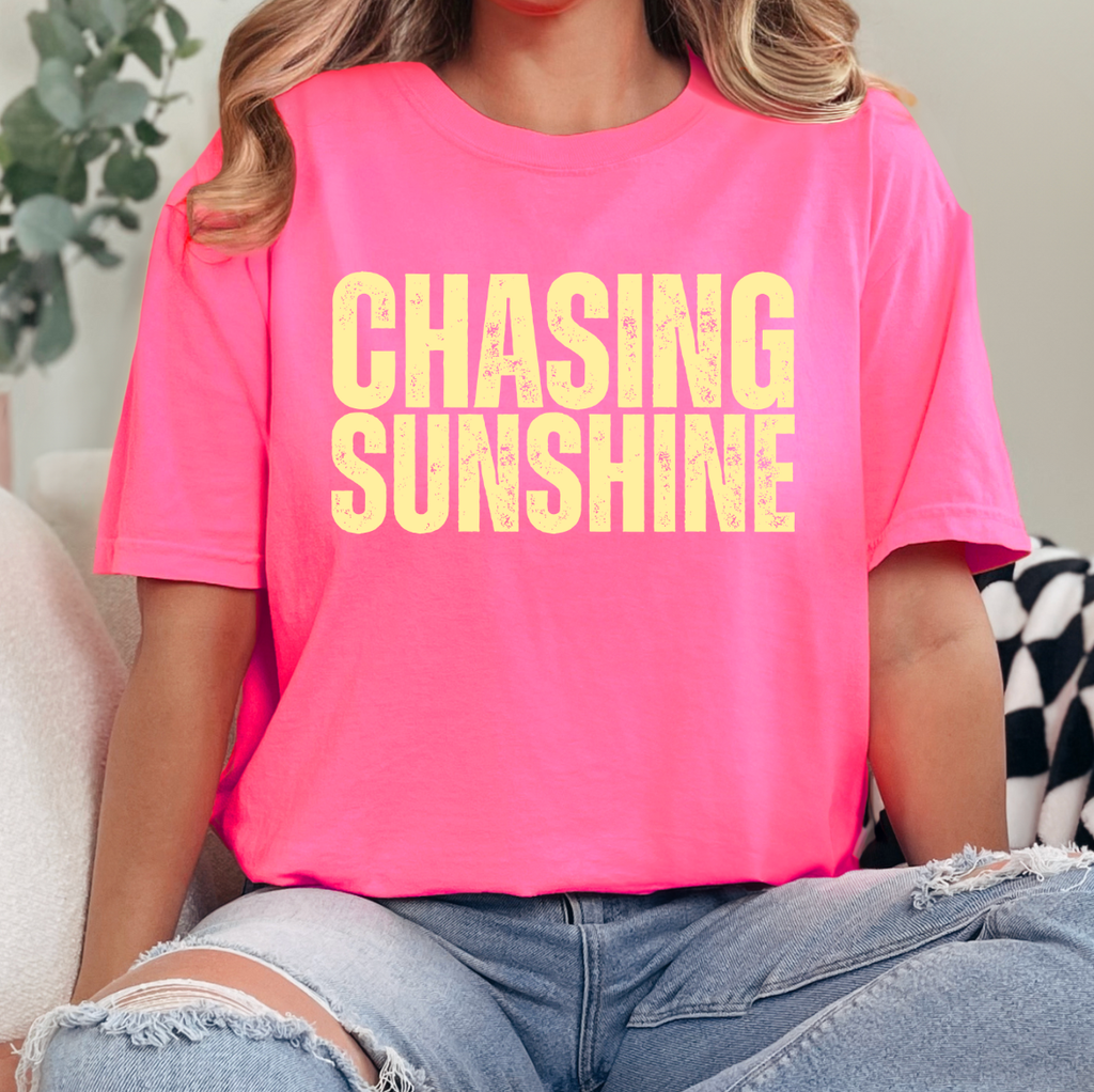 Chasing Sunshine Comfort Color - Adult & Kids T-Shirts, Sweatshirts & Hoodies apparel design preview 1