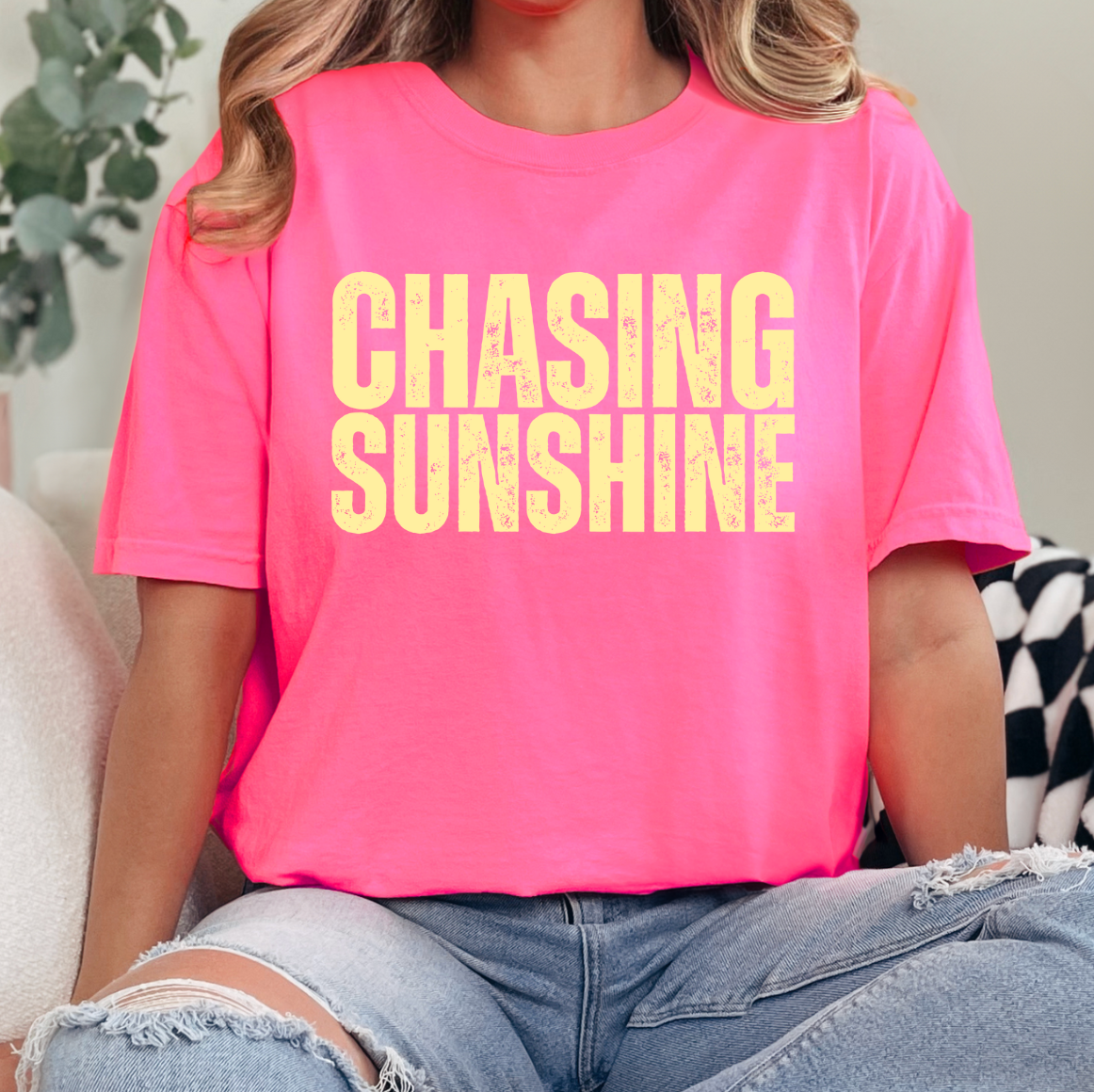Chasing Sunshine Comfort Color - Adult & Kids T-Shirts, Sweatshirts & Hoodies apparel design preview 1