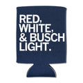 Red White and Busch Light Can Cooler - Adult & Kids T-Shirts, Sweatshirts & Hoodies apparel design preview 1
