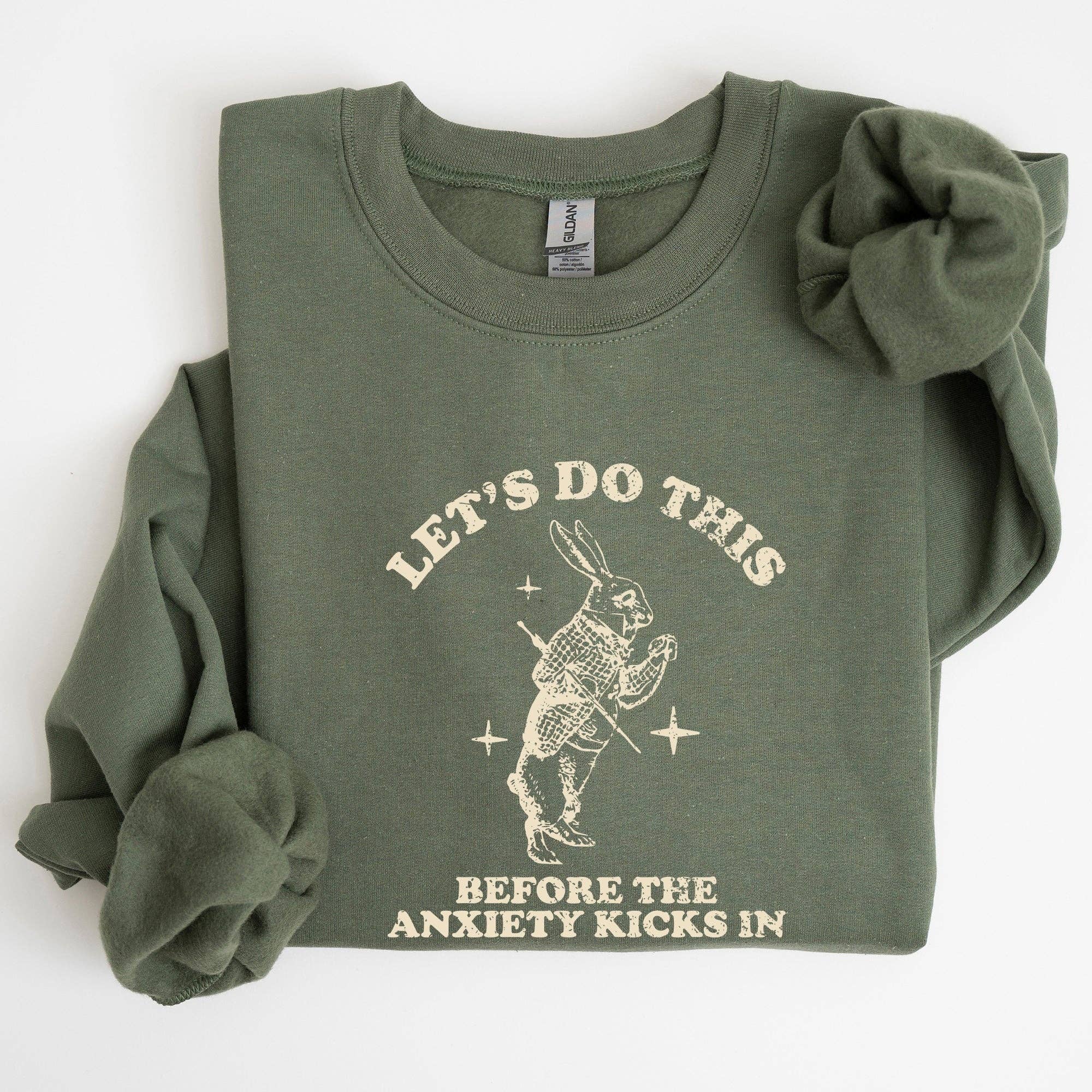 Let's Do This Before Anxiety Kicks in, Funny - Adult & Kids T-Shirts, Sweatshirts & Hoodies apparel design preview 1