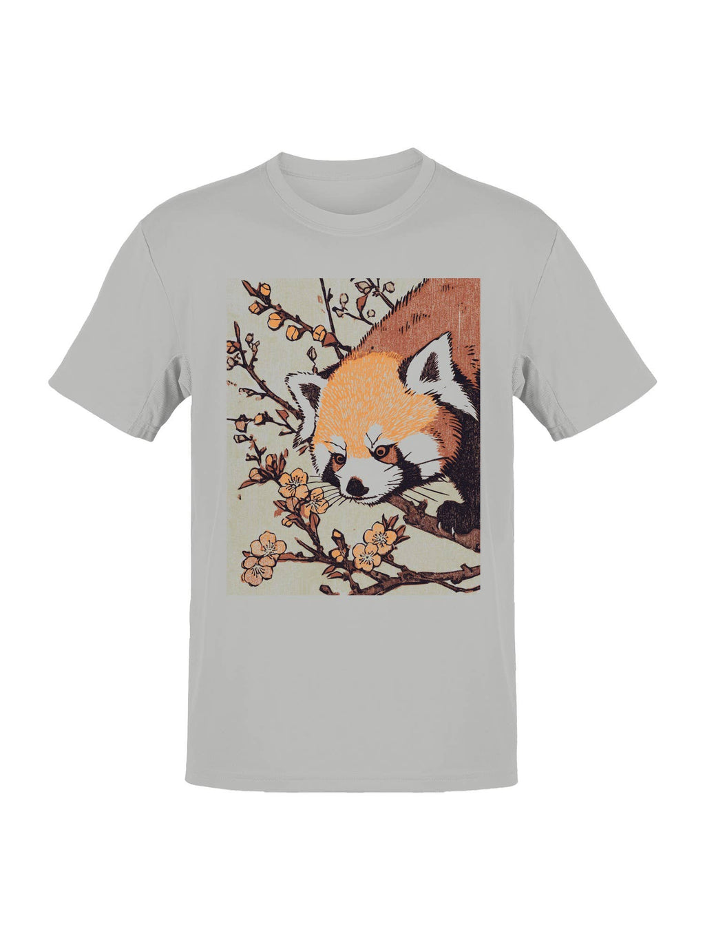 Red Panda and Blossoms Art Men's - Adult & Kids T-Shirts, Sweatshirts & Hoodies apparel design preview 1