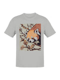 Red Panda and Blossoms Art Men's - Adult & Kids T-Shirts, Sweatshirts & Hoodies apparel design preview 1