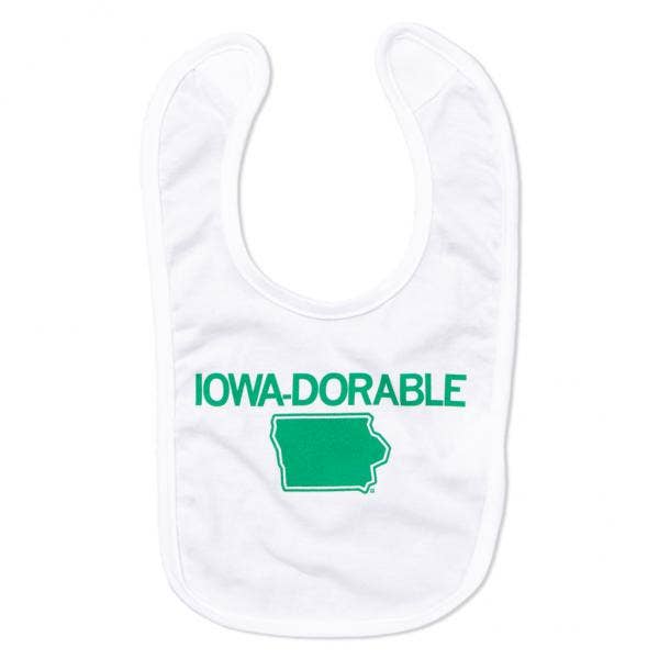 Iowa-Dorable Bib - Adult & Kids T-Shirts, Sweatshirts & Hoodies apparel design preview 1