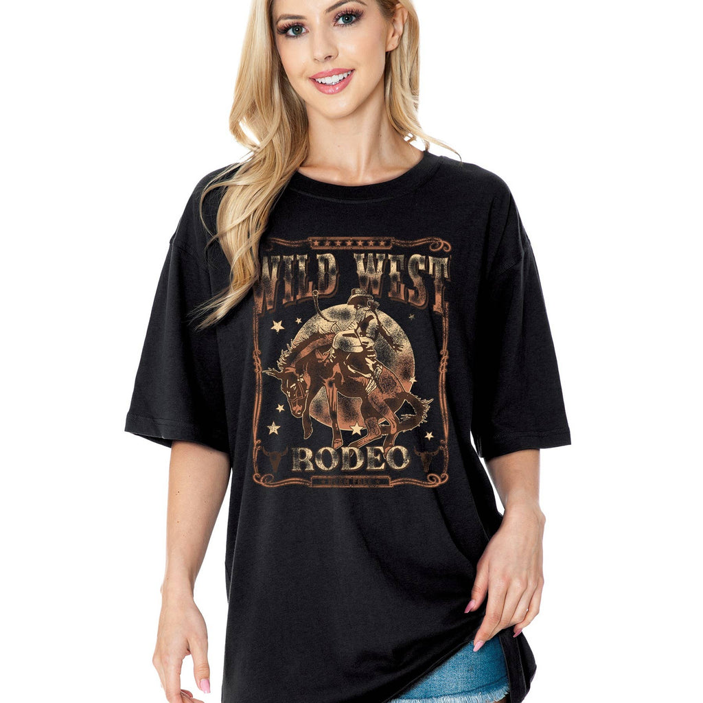Unisex Oversized Wild West Rodeo - Adult & Kids T-Shirts, Sweatshirts & Hoodies apparel design preview 1
