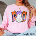 Halloween 2025 Checkered Boo Gildan - Adult & Kids T-Shirts, Sweatshirts & Hoodies apparel design preview 1