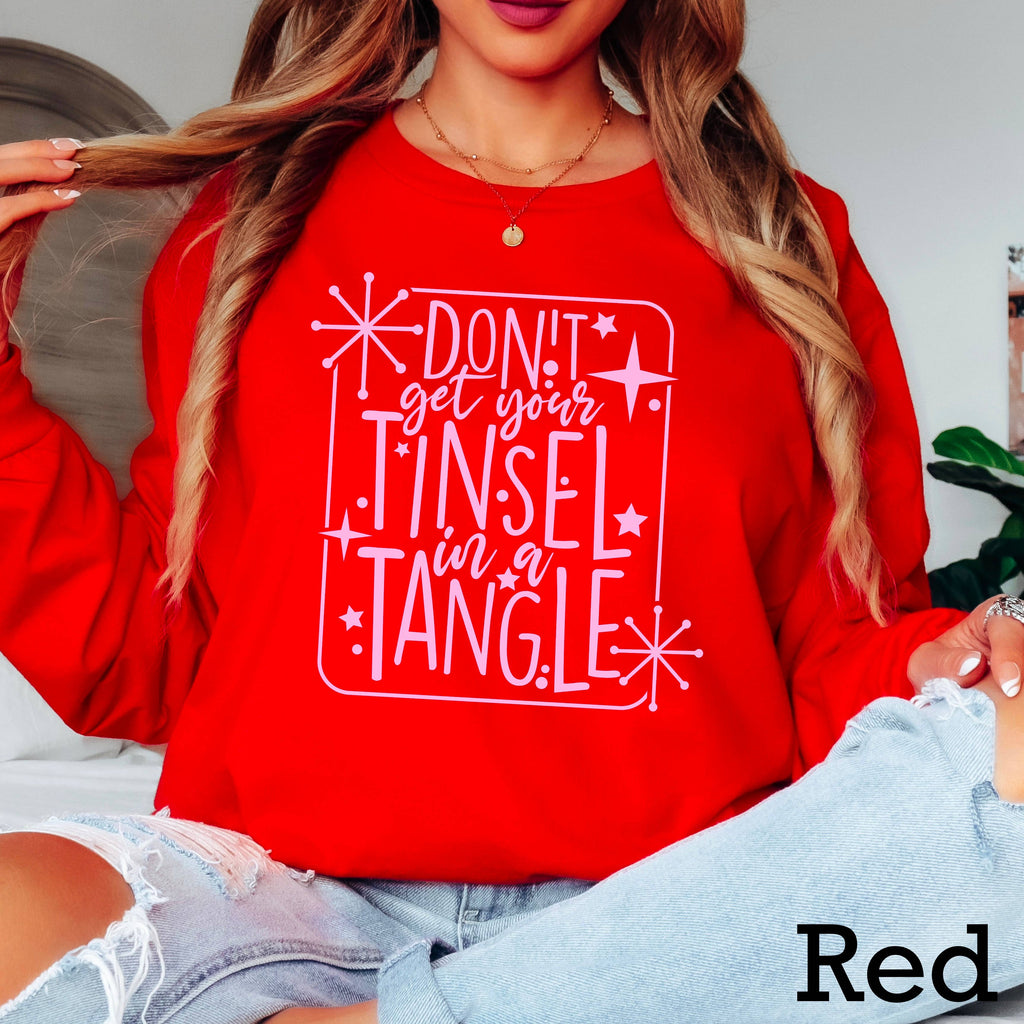 Tinsel in A Tangle Christmas 2025 Gildan - Adult & Kids T-Shirts, Sweatshirts & Hoodies apparel design preview 1