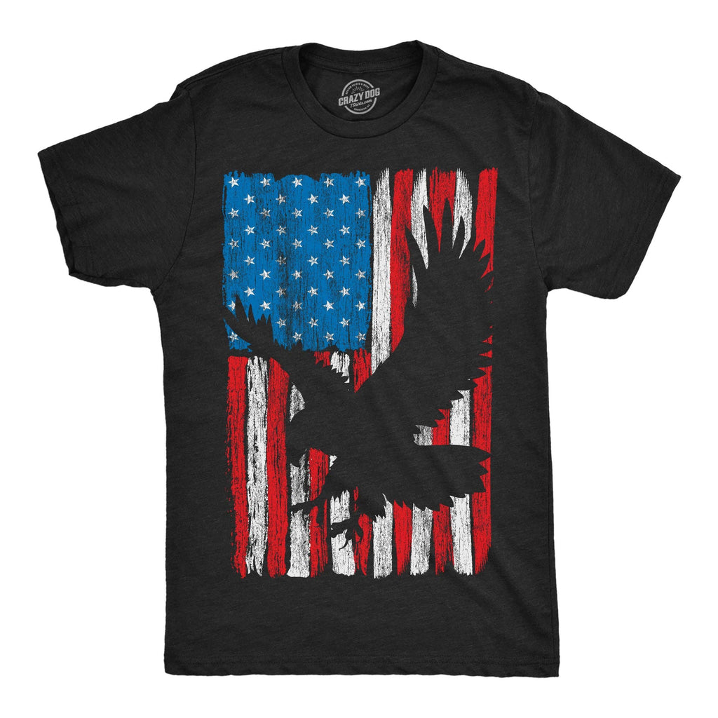 Eagle in Flag Men's - Adult & Kids T-Shirts, Sweatshirts & Hoodies apparel design preview 1